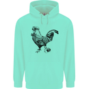Rooster Camera Photography Photographer Mens 80% Cotton Hoodie Peppermint