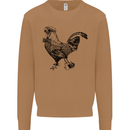 Rooster Camera Photography Photographer Mens Sweatshirt Jumper Caramel Latte