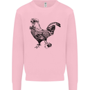Rooster Camera Photography Photographer Mens Sweatshirt Jumper Light Pink
