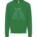 Rooted Christ Christian Catholic Religion Mens Sweatshirt Jumper Irish Green