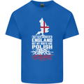 Roots In Poland Polish Polska Flag Orzel Mens Cotton T-Shirt Tee Top Royal Blue