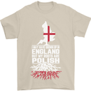 Roots In Poland Polish Polska Flag Orzel Mens T-Shirt Cotton Gildan Sand