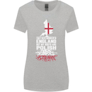 Roots In Poland Polish Polska Flag Orzel Womens Wider Cut T-Shirt Sports Grey