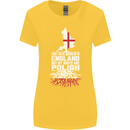 Roots In Poland Polish Polska Flag Orzel Womens Wider Cut T-Shirt Yellow