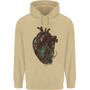 Rotten Heart Gothic Demon Satan Skull Evil Mens 80% Cotton Hoodie Sand