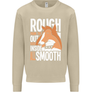 Rough Collie Inside All Smooth Funny Mens Sweatshirt Jumper Sand