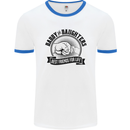 Daddy & Daughters Best Friends Father's Day Mens White Ringer T-Shirt White/Royal Blue