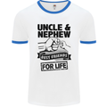 Uncle & Nephew Best Friends Uncle's Day Mens White Ringer T-Shirt White/Royal Blue