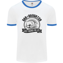 Dad & Daughter Best Friends Father's Day Mens White Ringer T-Shirt White/Royal Blue