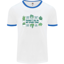 Plants Things I Do in My Spare Time Mens White Ringer T-Shirt White/Royal Blue