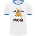 Mother's Day Easter Most Egg-cellent Mom Mens Ringer T-Shirt White/Royal Blue