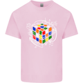 Rubik's Cube Equation Funny Puzzle Enigma Mens Cotton T-Shirt Tee Top Light Pink
