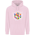 Rubix Cube Equation Funny Puzzle Enigma Childrens Kids Hoodie Light Pink