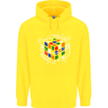 Rubix Cube Equation Funny Puzzle Enigma Childrens Kids Hoodie Yellow
