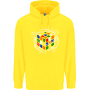 Rubix Cube Equation Funny Puzzle Enigma Childrens Kids Hoodie Yellow