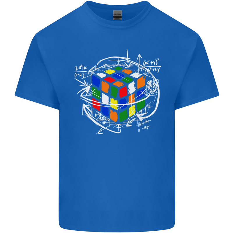 Rubix Cube Equation Funny Puzzle Enigma Kids T-Shirt Childrens Royal Blue