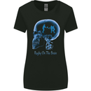 Rugby on the Brain Funny Union Player Womens Wider Cut T-Shirt Black