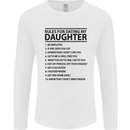 Rules for Dating My Daughter Father's Day Mens Long Sleeve T-Shirt White