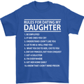 Rules for Dating My Daughter Father's Day Mens T-Shirt Cotton Gildan Royal Blue