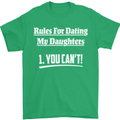 Rules for Dating My Daughters Father's Day Mens T-Shirt Cotton Gildan Irish Green