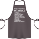 Rules for Dating My Niece Uncle's Day Funny Cotton Apron 100% Organic Dark Grey