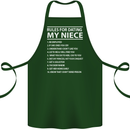 Rules for Dating My Niece Uncle's Day Funny Cotton Apron 100% Organic Forest Green