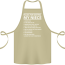 Rules for Dating My Niece Uncle's Day Funny Cotton Apron 100% Organic Khaki