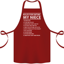 Rules for Dating My Niece Uncle's Day Funny Cotton Apron 100% Organic Maroon