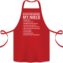 Rules for Dating My Niece Uncle's Day Funny Cotton Apron 100% Organic Red