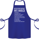 Rules for Dating My Niece Uncle's Day Funny Cotton Apron 100% Organic Royal Blue