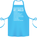 Rules for Dating My Niece Uncle's Day Funny Cotton Apron 100% Organic Turquoise