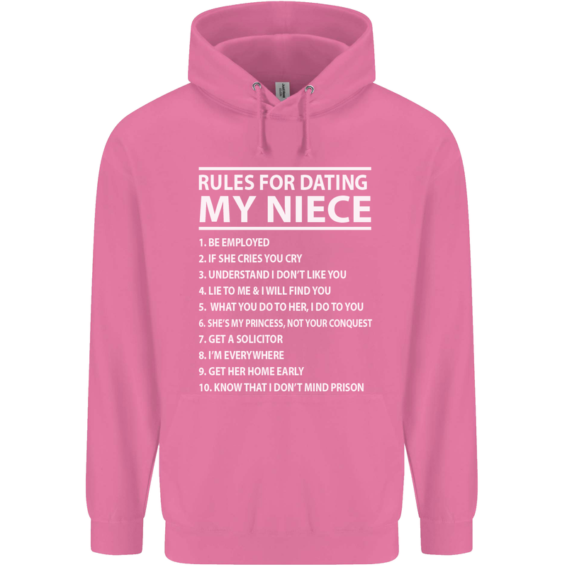 Rules for Dating My Niece Uncle's Day Funny Mens 80% Cotton Hoodie Azelea