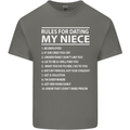 Rules for Dating My Niece Uncle's Day Funny Mens Cotton T-Shirt Tee Top Charcoal
