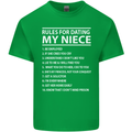 Rules for Dating My Niece Uncle's Day Funny Mens Cotton T-Shirt Tee Top Irish Green