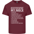 Rules for Dating My Niece Uncle's Day Funny Mens Cotton T-Shirt Tee Top Maroon