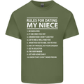 Rules for Dating My Niece Uncle's Day Funny Mens Cotton T-Shirt Tee Top Military Green
