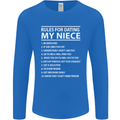 Rules for Dating My Niece Uncle's Day Funny Mens Long Sleeve T-Shirt Royal Blue