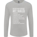 Rules for Dating My Niece Uncle's Day Funny Mens Long Sleeve T-Shirt Sports Grey