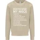 Rules for Dating My Niece Uncle's Day Funny Mens Sweatshirt Jumper Sand