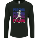 Running Passion Is the Key Runner Marathon Mens Long Sleeve T-Shirt Black