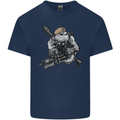 SAS Bulldog British Army Special Forces Mens Cotton T-Shirt Tee Top Navy Blue