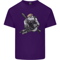 SAS Bulldog British Army Special Forces Mens Cotton T-Shirt Tee Top Purple