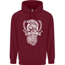 SPQR Helmet Gym Bodybuilding Training Top Childrens Kids Hoodie Maroon