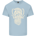 SPQR Helmet Gym Bodybuilding Training Top Mens Cotton T-Shirt Tee Top Light Blue
