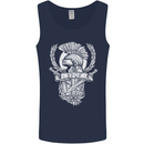 SPQR Helmet Gym Bodybuilding Training Top Mens Vest Tank Top Navy Blue