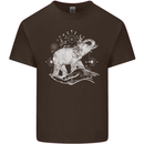 Sacral Style Elephant Meditation Tattoo Art Mens Cotton T-Shirt Tee Top Dark Chocolate
