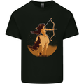 Sagittarius Woman Zodiac Star Sign Mens Cotton T-Shirt Tee Top Black