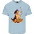 Sagittarius Woman Zodiac Star Sign Mens Cotton T-Shirt Tee Top Light Blue