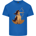 Sagittarius Woman Zodiac Star Sign Mens Cotton T-Shirt Tee Top Royal Blue