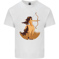 Sagittarius Woman Zodiac Star Sign Mens Cotton T-Shirt Tee Top White